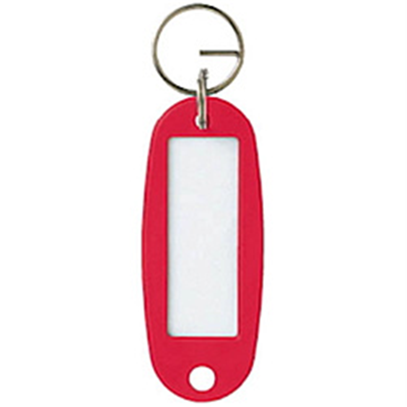 オープン工業 キーホルダー名札 ハード 赤 1P KH501PRD 1個(ご注文単位1個)【直送品】
