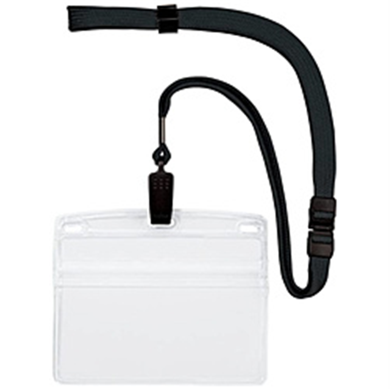 オープン工業 吊り下げ名札　クリップ式ヨコ特大1枚　黒 NL21PBK 1個（ご注文単位1個）【直送品】