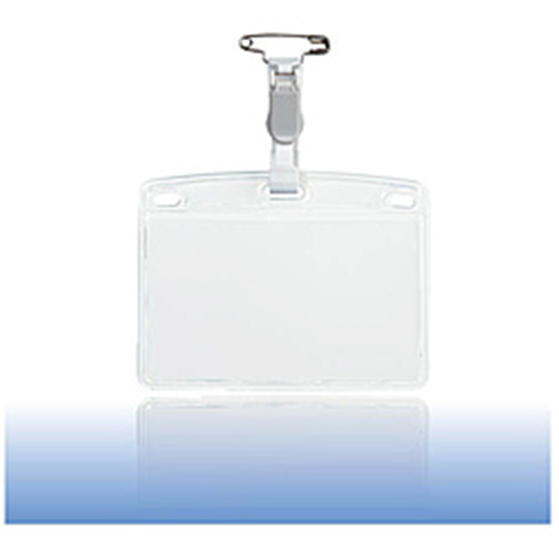 オープン工業 タッグ名札 プラクリップ ソフトヨコ名刺 10枚 NT5GY 1個（ご注文単位1個）【直送品】