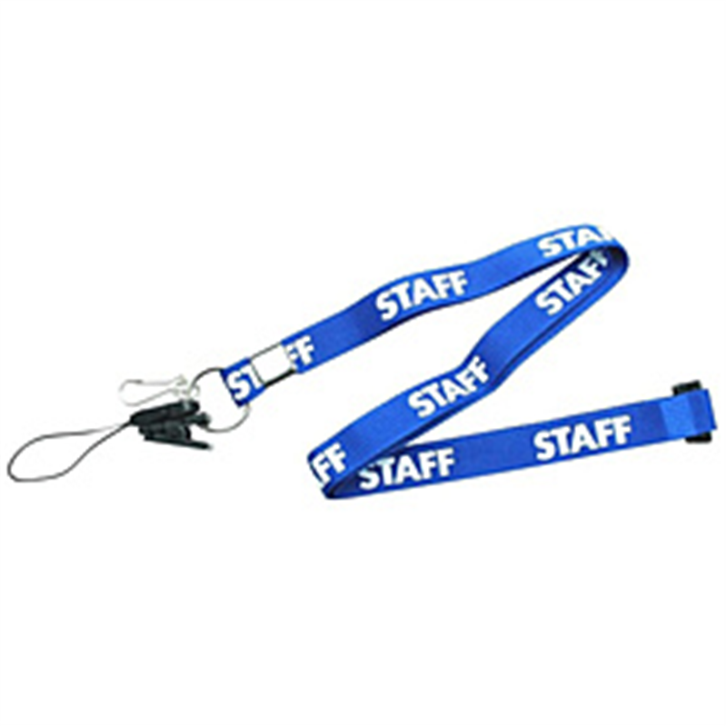 オープン工業 名札用ストラップ　青　1本 NBA200BU 1個（ご注文単位1個）【直送品】