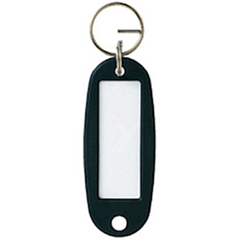 オープン工業 キーホルダー名札　ハード　黒　1P KH501PBK 1個（ご注文単位1個）【直送品】