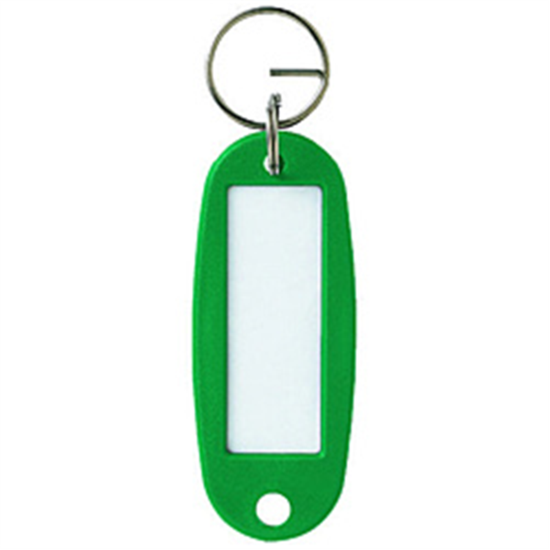 オープン工業 キーホルダー名札 ハード 緑 1P KH501PGN 1個(ご注文単位1個)【直送品】