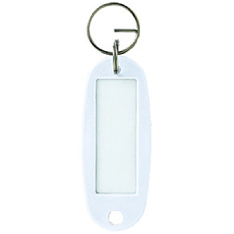 オープン工業 キーホルダー名札 ハード 白 1P KH501PWH 1個(ご注文単位1個)【直送品】