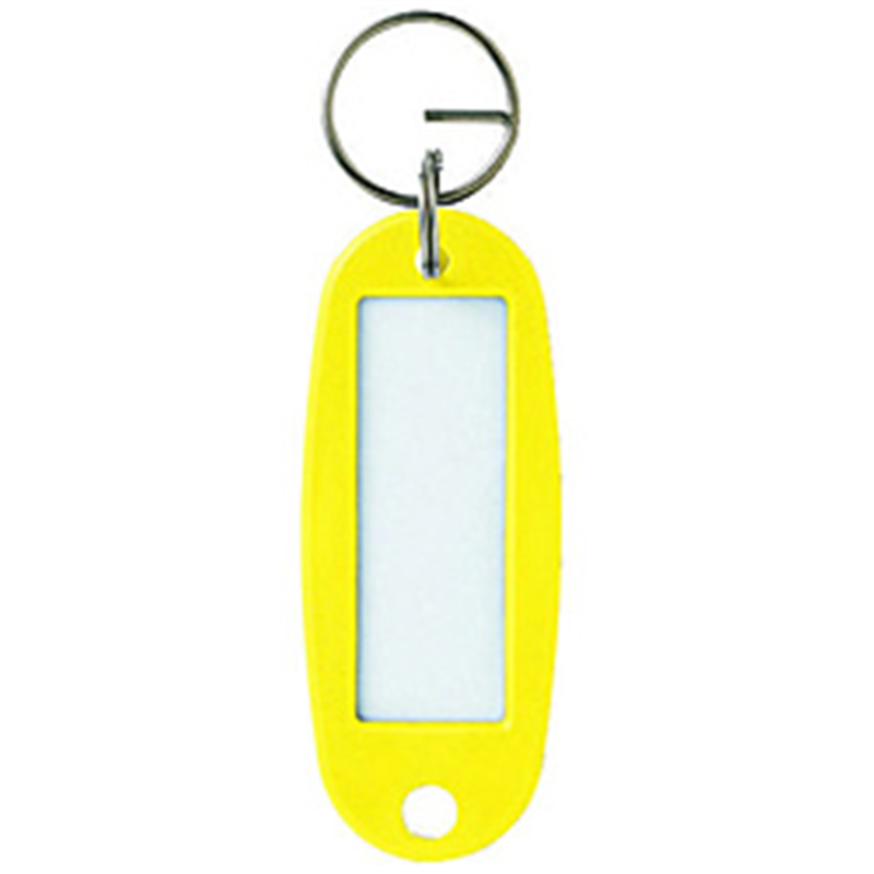 オープン工業 キーホルダー名札 ハード 黄 1P KH501PYE 1個(ご注文単位1個)【直送品】