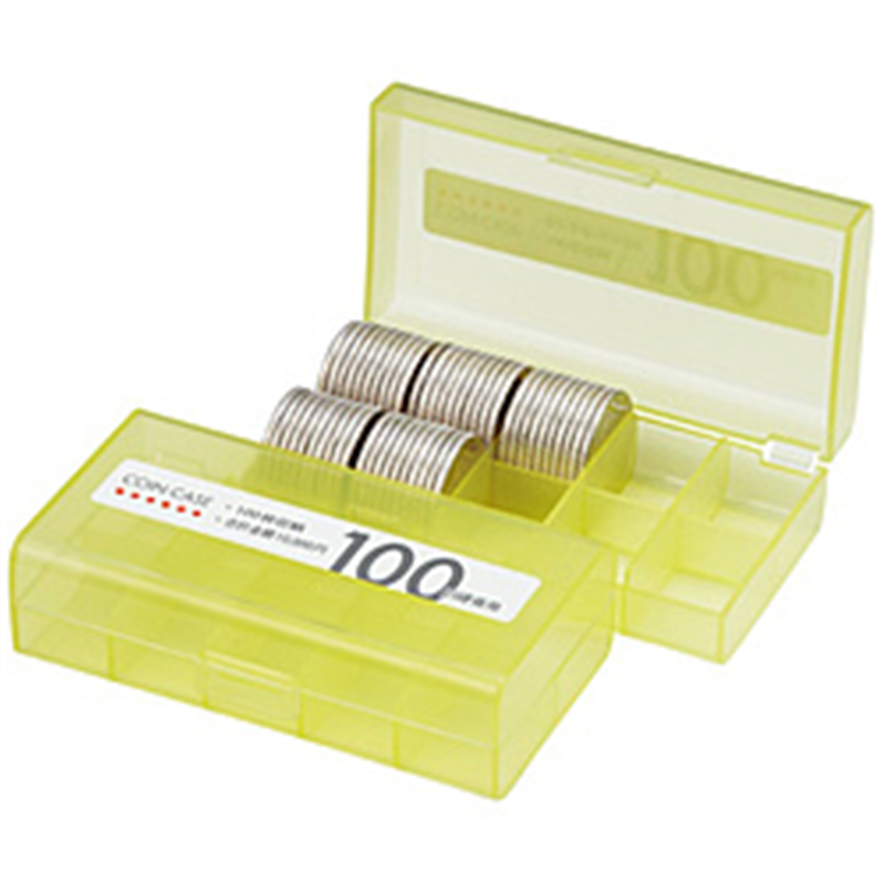 オープン工業 コインケース (100枚収納) 100円用 MA100W 1個（ご注文単位1個）【直送品】
