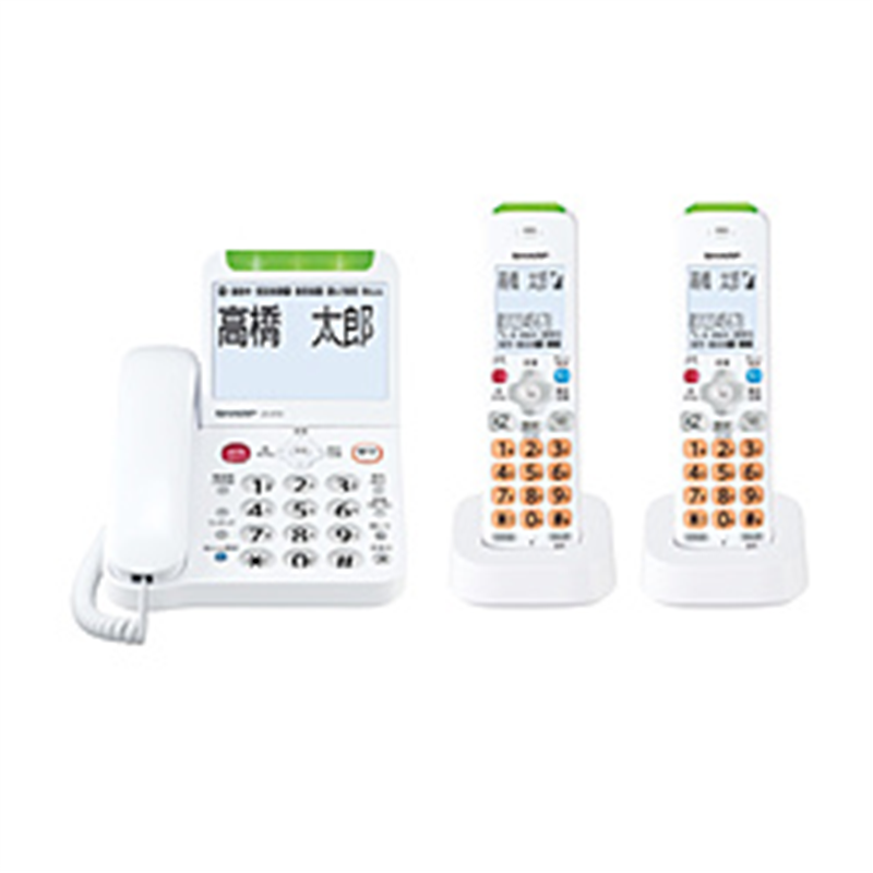 シャープ コードレス電話機 あんしん機能強化モデル ホワイト系 JD-AT91CW ［子機2台］ JDAT91CW 1個（ご注文単位1個）【直送品】