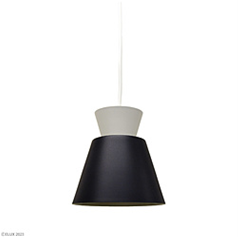エルックス BONISボニス 1灯ペンダントライト(ブラック×グレー) LC11014-BK LC11014 1個(ご注文単位1個)【直送品】
