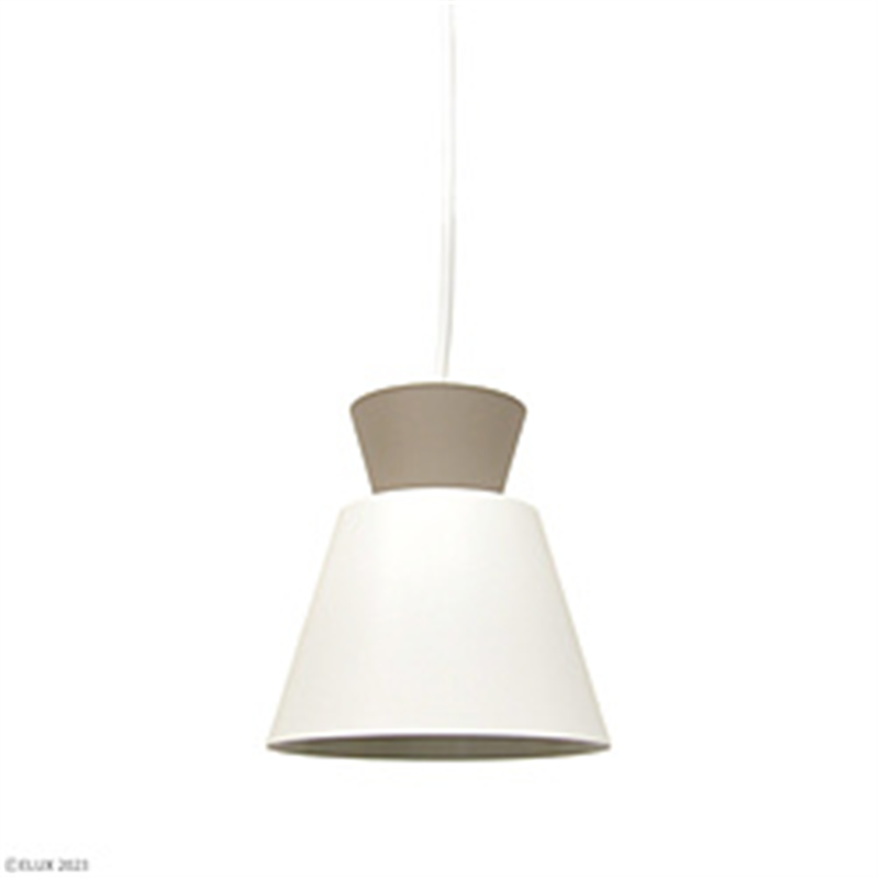 エルックス BONISボニス 1灯ペンダントライト（ホワイト×グレージュ） ホワイト×グレージュ LC11014-WH LC11014 1個（ご注文単位1個）【直送品】