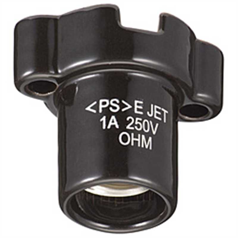 オーム電機　OHM　ELECTRIC 磁器ﾚｾﾌﾟﾀｸﾙ E17用ﾌﾞﾗｯｸ  HS-L17ZR-K HSL17ZRK 1個（ご注文単位1個）【直送品】