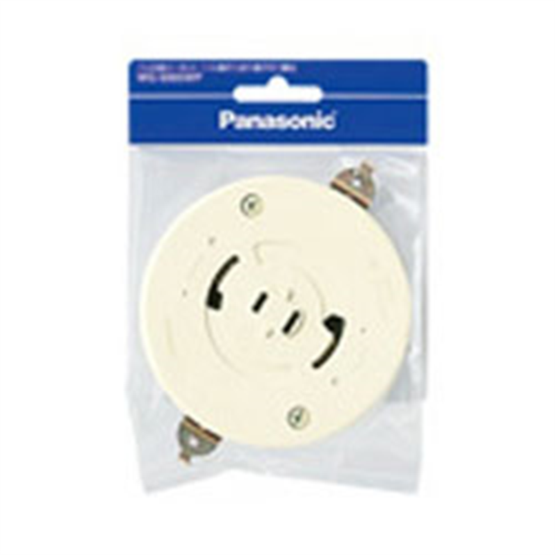 パナソニック コンセント付引掛埋込ローゼット WG6420WKP ミルキーホワイト WG6420 1個(ご注文単位1個)【直送品】