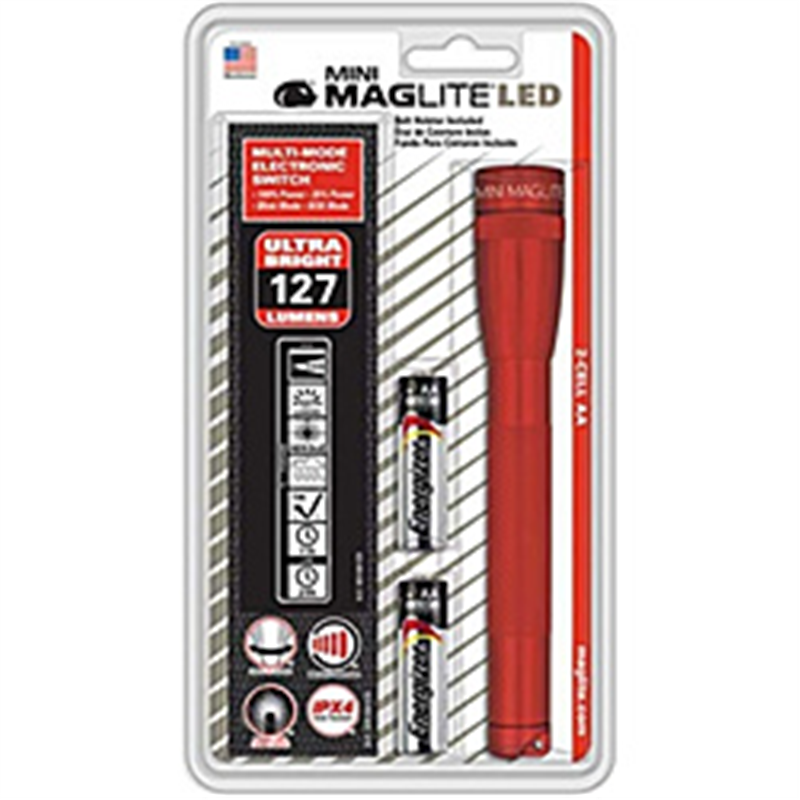 MAGLITE ペンライト ミニマグライト 2nd LED Red SP2203HY ［LED /単3乾電池×2］ SP2203HYR 1個（ご注文単位1個）【直送品】