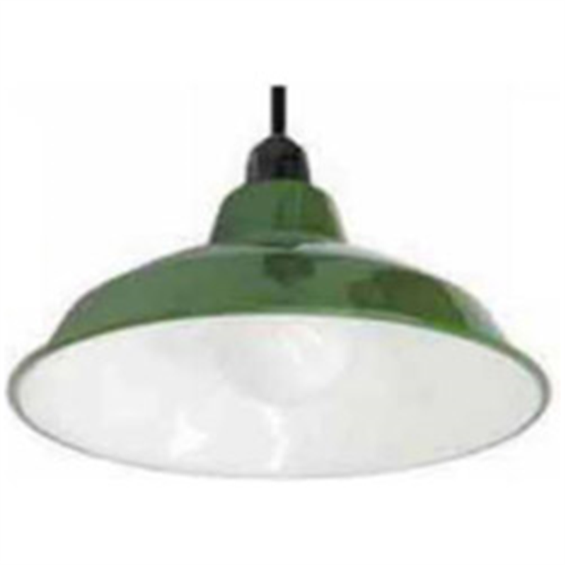 長澤ライティング　NAGASAWA　Lighting ペンダントライト ホーロー配照型セット 14インチ［シーリング /1灯］ グリーン ［リモコン無］ ﾎｰﾛｰ14ｲﾝﾁGN 1個（ご注文単位1個）【直送品】