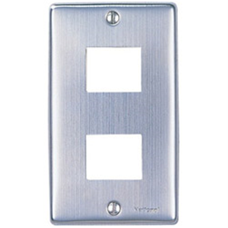 パナソニック フルカラー新金属プレート（2コ用） WN7502P WN7502P 1個（ご注文単位1個）【直送品】