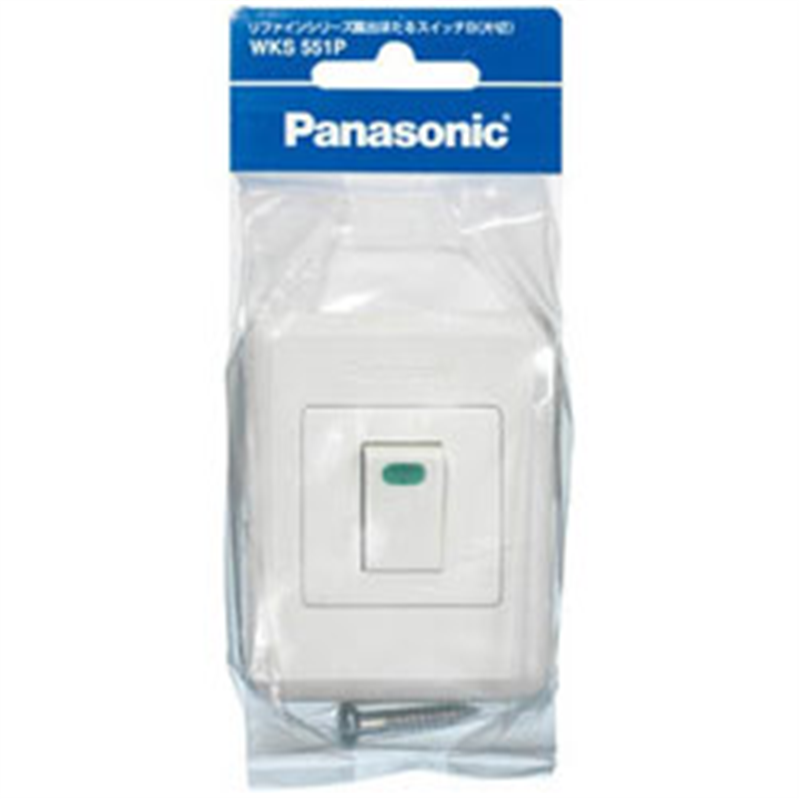 パナソニック リファインシリーズ露出ほたるスイッチB WKS551P WKS551P 1個（ご注文単位1個）【直送品】