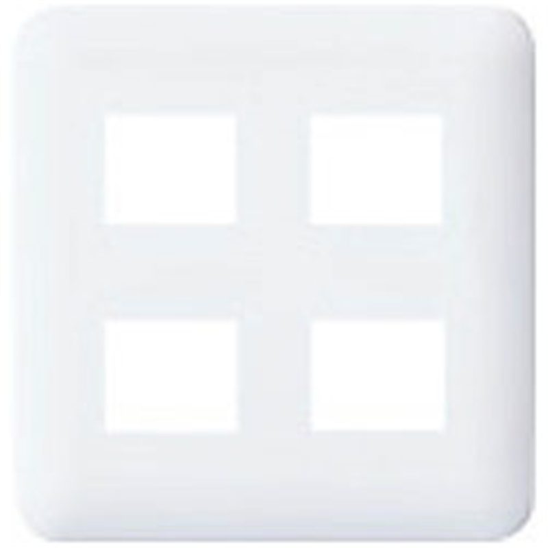 パナソニック コスモシリーズワイド21 コンセントプレート(4コ用) WTF7004W ホワイト WTF7004W 1個（ご注文単位1個）【直送品】