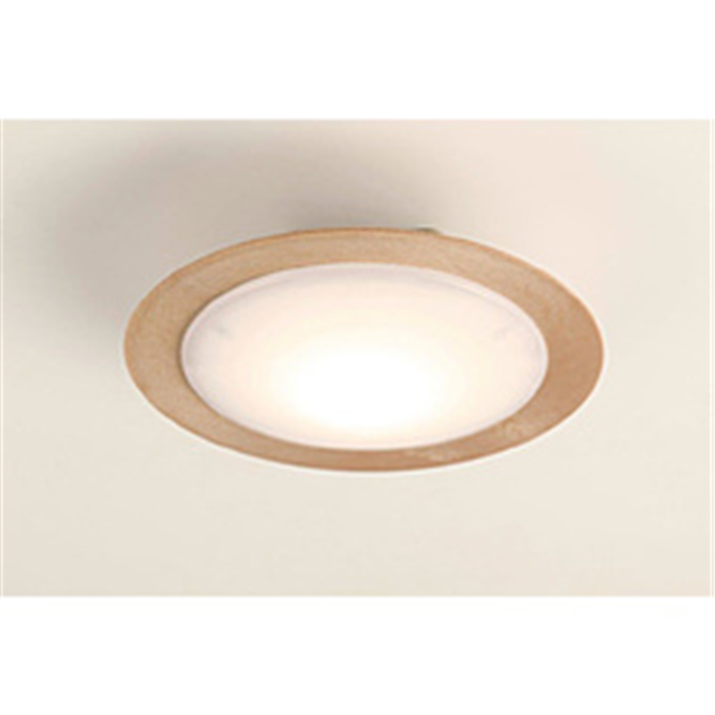 スワン電器　SWAN LEDシーリングライト Slimac CEシリーズ 本体：ホワイト /プラ枠：ナチュラル CE-1005NA ［電球色］ CE1005NA 1個（ご注文単位1個）【直送品】