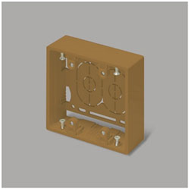 マサル工業 MASARU INDUSTRIES ニュー・エフ用露出ボックス 2個用浅型 ブラウン 個袋 SFBAEH26 SFBAEH26 1個(ご注文単位1個)【直送品】