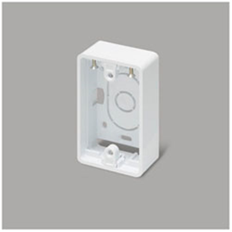 マサル工業　MASARU　INDUSTRIES ニュー・エフ用露出ボックス 1個用超浅型 ホワイト 個袋 SFBTAEH12 SFBTAEH12 1個（ご注文単位1個）【直送品】