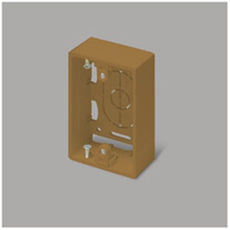 マサル工業　MASARU　INDUSTRIES ニュー・エフ用露出ボックス 1個用深型 ブラウン個袋 SFBFEH16 SFBFEH16 1個（ご注文単位1個）【直送品】