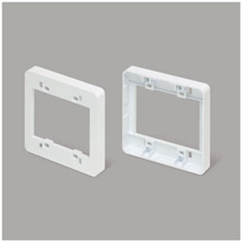マサル工業　MASARU　INDUSTRIES コンセント用引出フレーム 2個用 ホワイト SFBK22 SFBK22 1個（ご注文単位1個）【直送品】