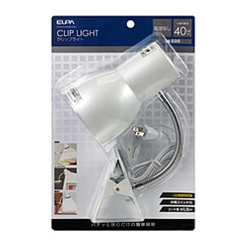 ELPA　エルパ クリップライト　SPOTBLNE26CPW SPOTBLNE26CPW 1個（ご注文単位1個）【直送品】