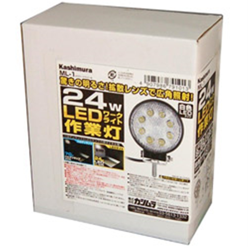 樫村 KASHIMURA LEDワークライト 丸 ML-1 ML1 1個(ご注文単位1個)【直送品】