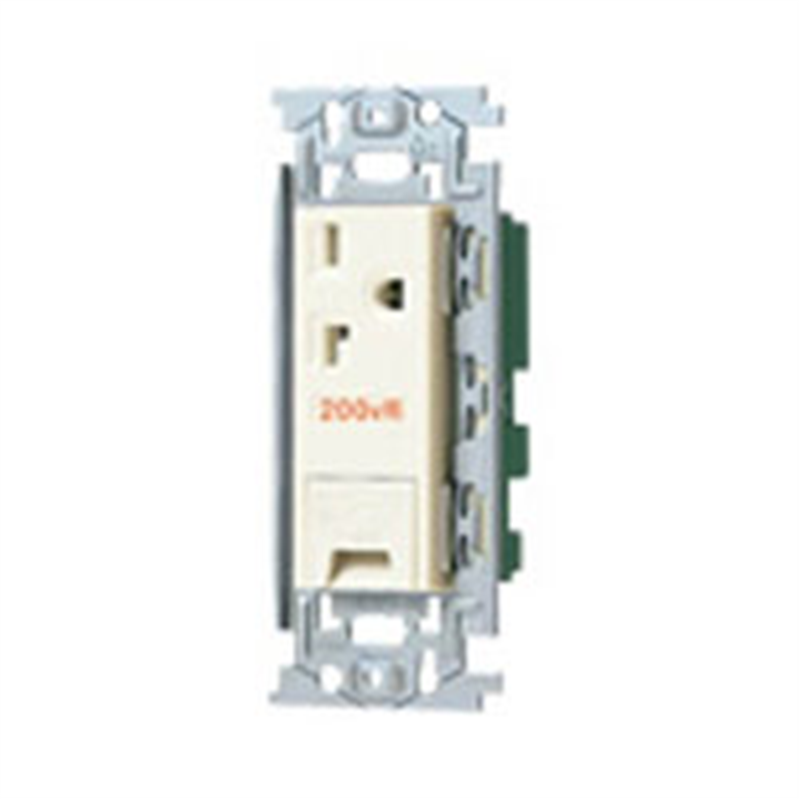 パナソニック 15A・20A兼用埋込アースターミナル付 接地コンセント(フラット型) WN1932 WN1932 1個（ご注文単位1個）【直送品】