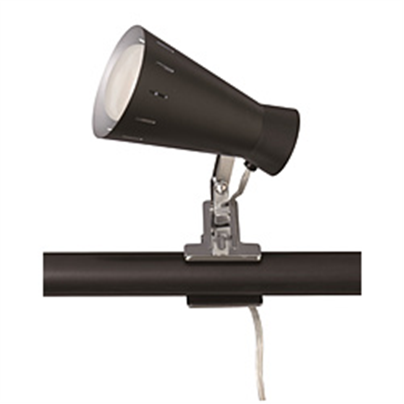 東京メタル工業 クリップライト ブラック(60W形白熱レフランプ付) ブラック PM-771PBZ ［電球 /電球色］ PM771PBZ 1個（ご注文単位1個）【直送品】