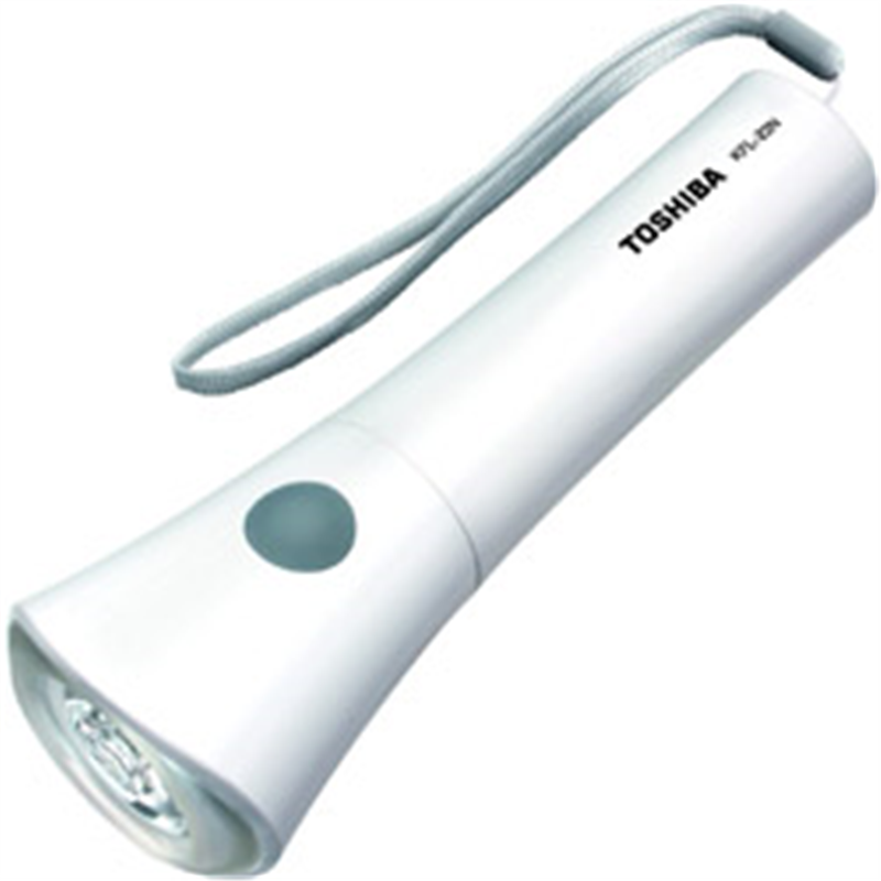 東芝　TOSHIBA 懐中電灯 ホワイト KFL-22N ［LED /単2乾電池×2 /防水対応］ KFL22NW 1個（ご注文単位1個）【直送品】