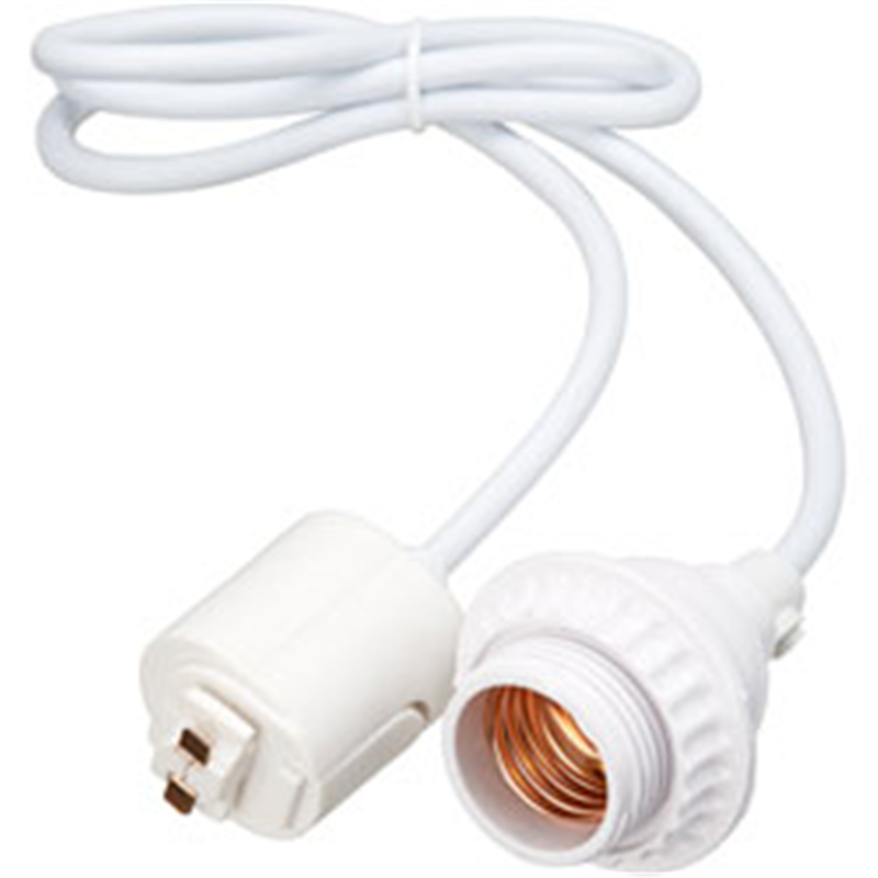 ヤザワ ライティングダクトレール用ソケット&コード 白 ICL4WH ICL4WH 1個(ご注文単位1個)【直送品】