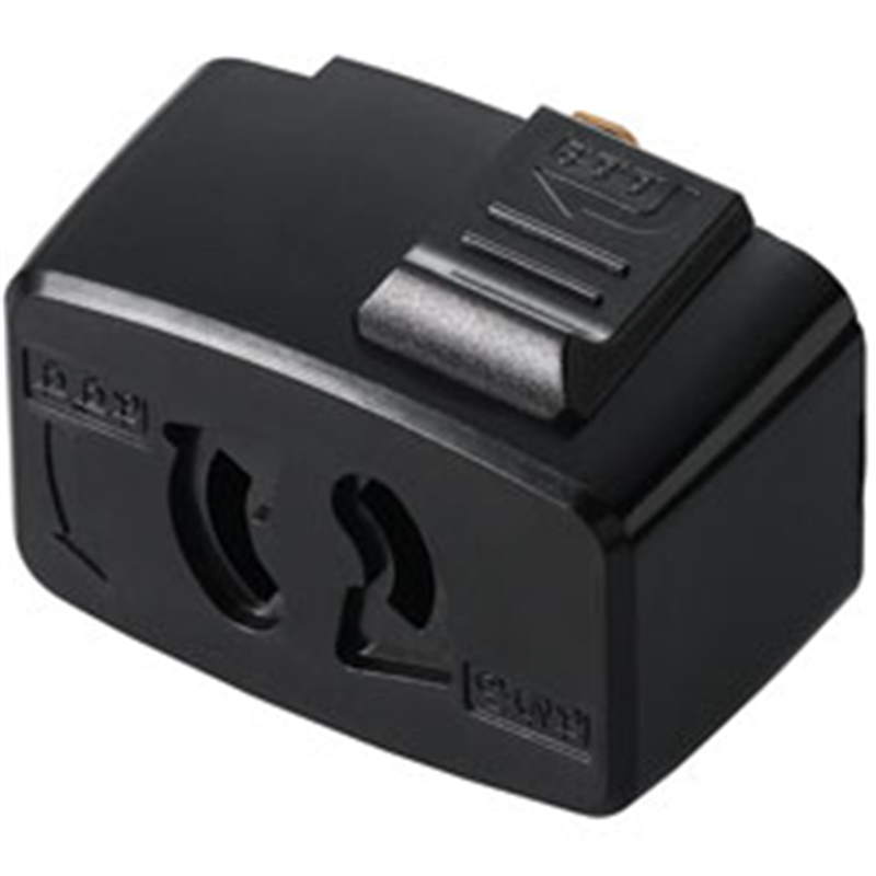 ヤザワ ライティングダクト用抜け止コンセントプラグ ブラック　SF6013BK SF6013BK 1個（ご注文単位1個）【直送品】