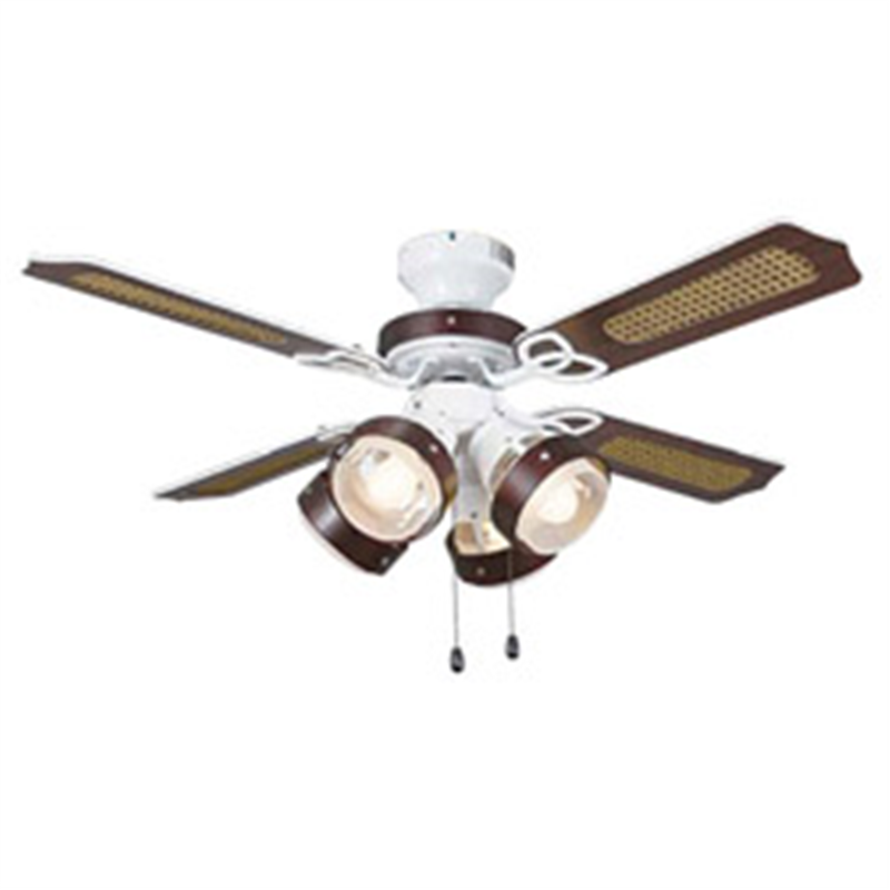 東京メタル工業 シーリングファン 4灯LED電球付 ホワイト&ダークブラウン TKM-42GLASS4LKLEZ TKM42GLASS4LKLEZ 1個(ご注文単位1個)【直送品】