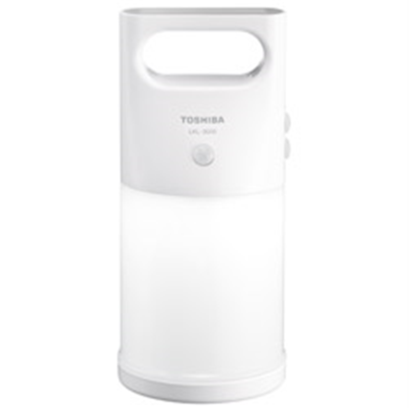 東芝　TOSHIBA LEDランタン　人感・明暗センサー付き  LKL-3000(W) ［LED /単3乾電池×3 /防水対応］ LKL3000W 1個（ご注文単位1個）【直送品】