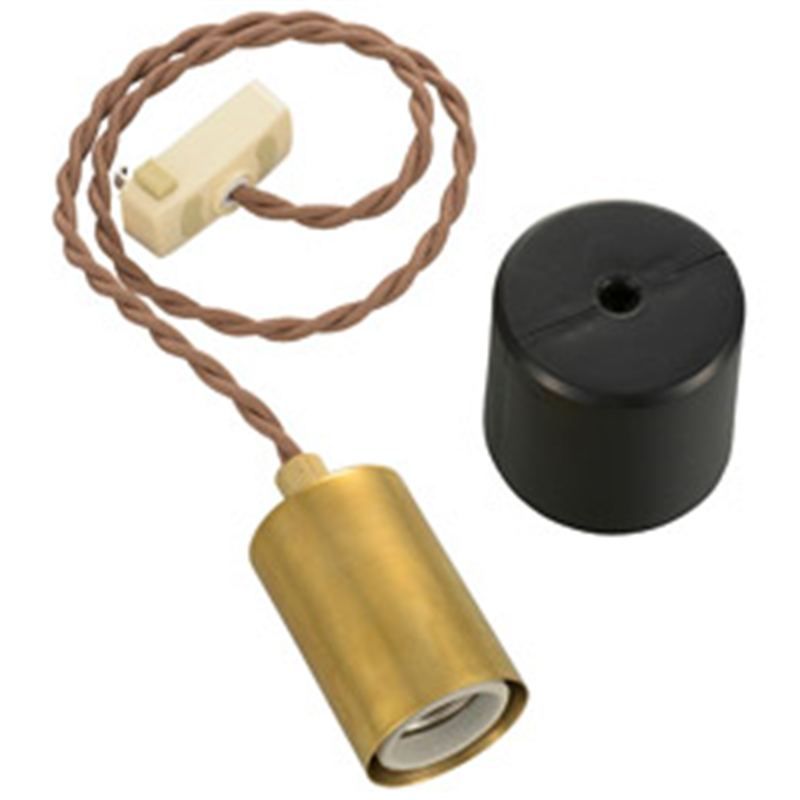 オーム電機　OHM　ELECTRIC ペンダントソケットライト 真鍮 HS-LPS03 ［リモコン無］ HSLPS03 1個（ご注文単位1個）【直送品】