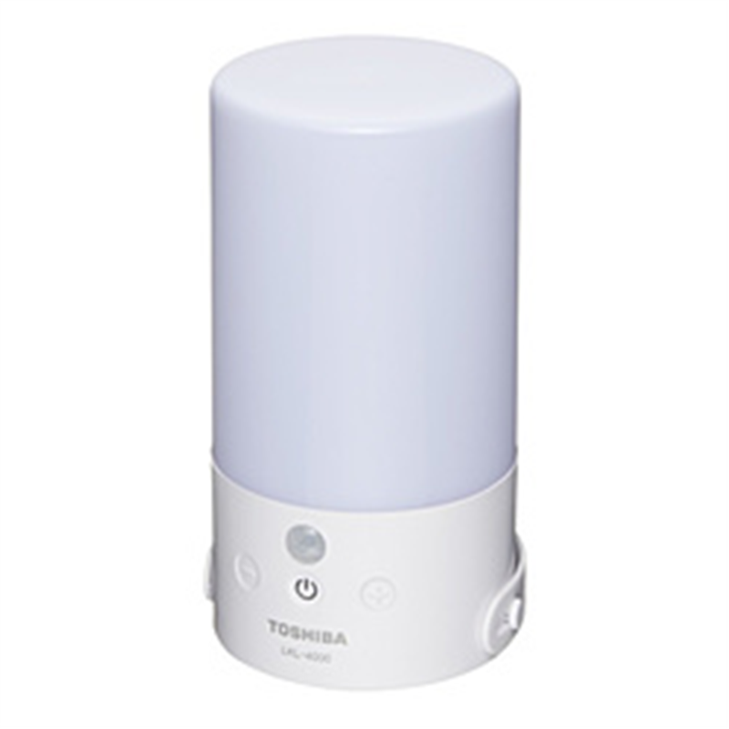 東芝　TOSHIBA LEDランタン　センサー・調光機能付き ホワイト LKL-4000-W ［LED /単3乾電池×3 /防水対応］ LKL4000W 1個（ご注文単位1個）【直送品】
