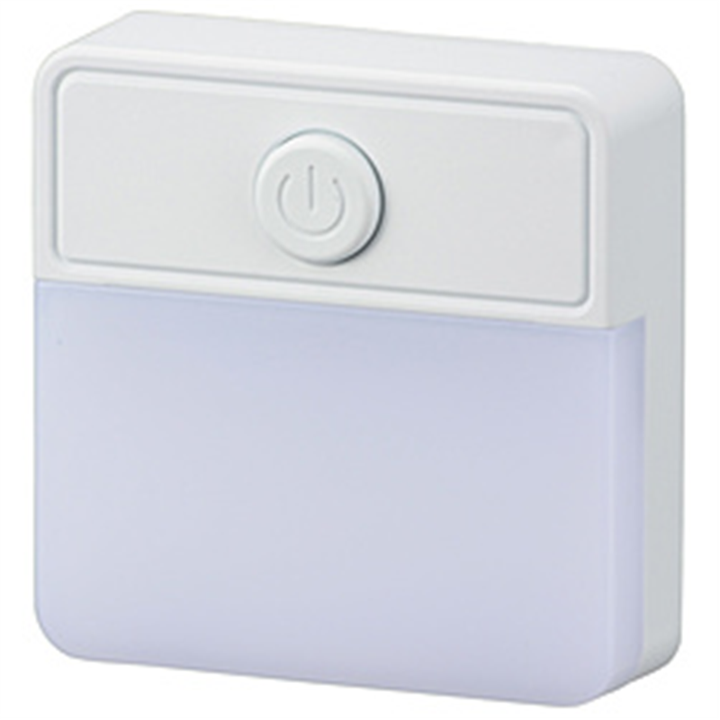 オーム電機　OHM　ELECTRIC 薄型LEDナイトライト スイッチ式 電球色 ホワイト NIT-ALA6PSQ-WL NITALA6PSQWL 1個（ご注文単位1個）【直送品】