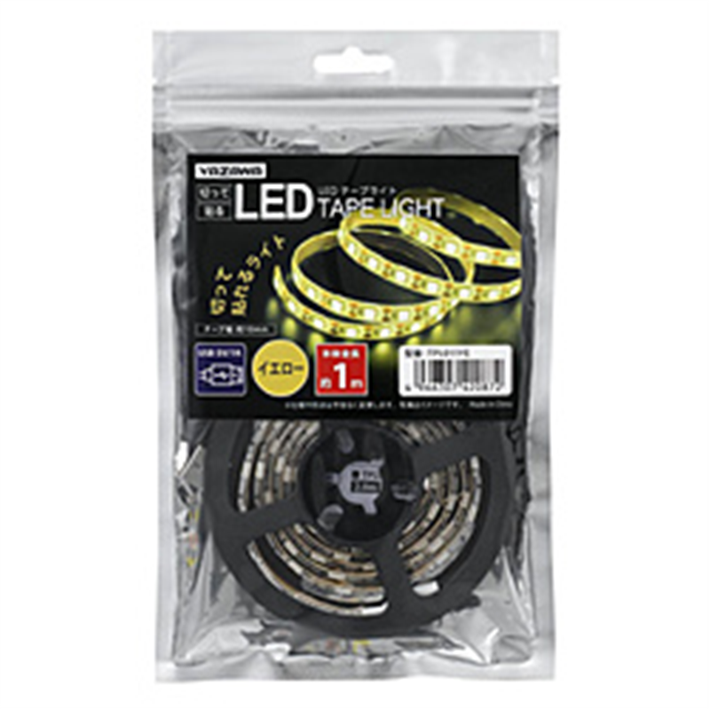 ヤザワ テープライト イエロー 1m LED TPL011YE TPL011YE 1個(ご注文単位1個)【直送品】