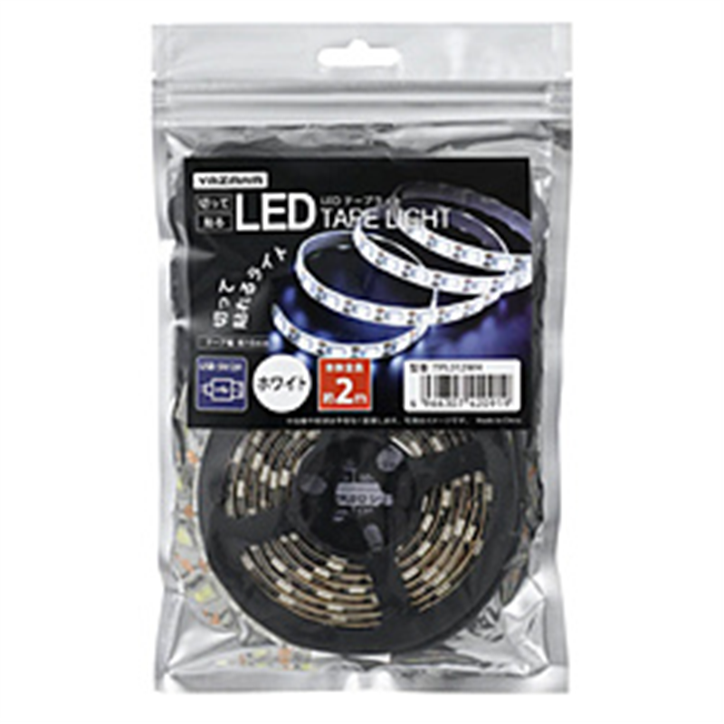 ヤザワ テープライト 白色 2m LED TPL012WH TPL012WH 1個(ご注文単位1個)【直送品】