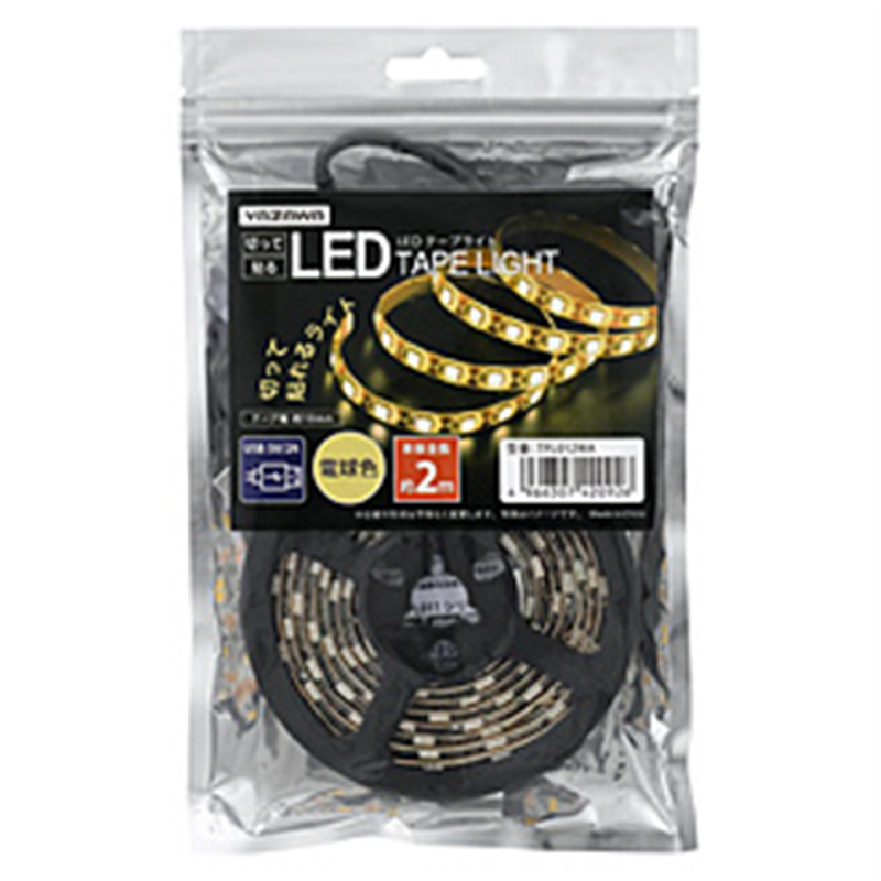 ヤザワ テープライト 電球色 2m LED TPL012WA TPL012WA 1個(ご注文単位1個)【直送品】