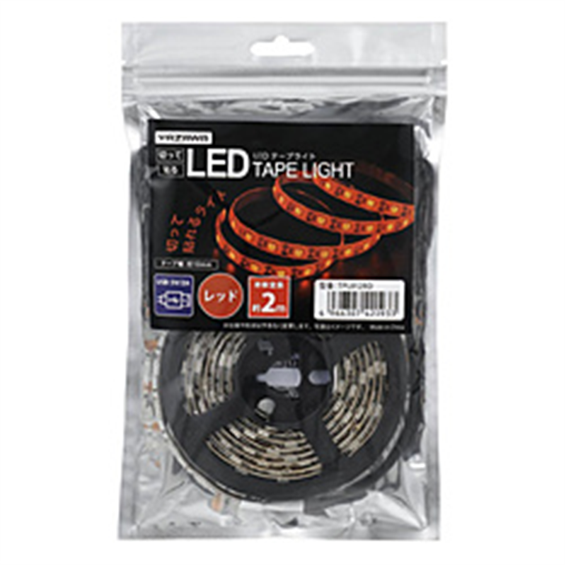 ヤザワ テープライト　レッド　2m　LED　TPL012RD TPL012RD 1個（ご注文単位1個）【直送品】
