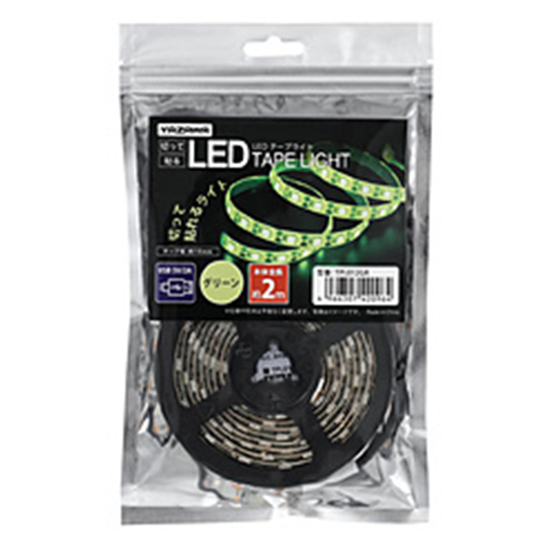 ヤザワ テープライト　グリーン　2m　LED　TPL012GR TPL012GR 1個（ご注文単位1個）【直送品】
