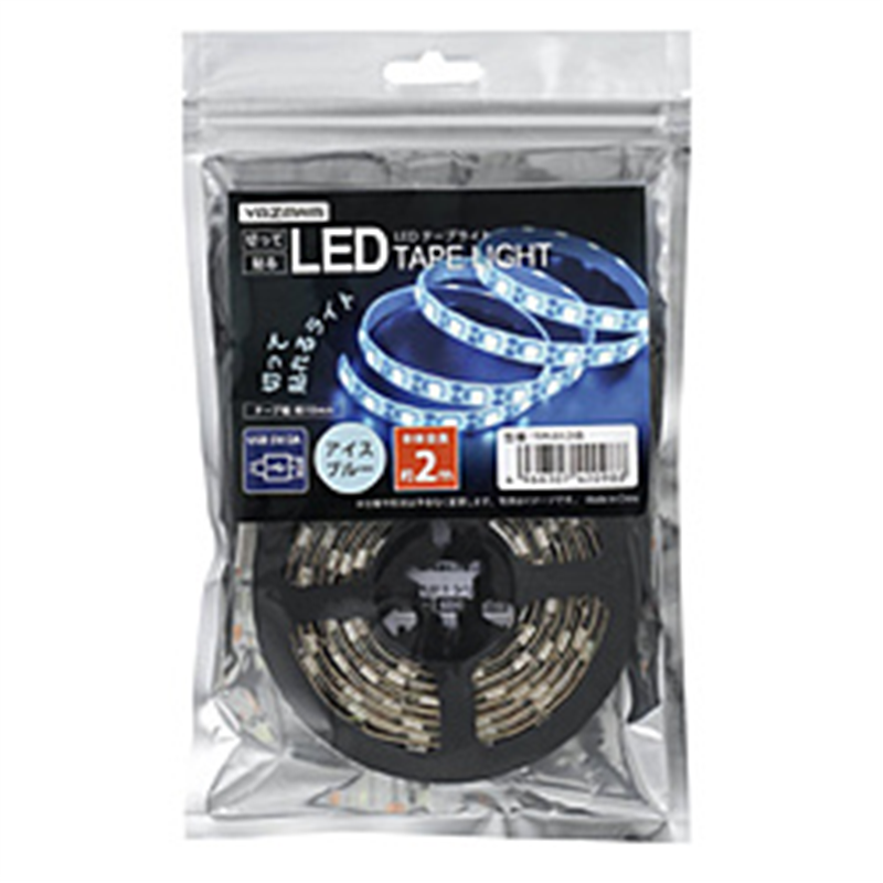 ヤザワ テープライト　アイスブルー　2m　LED　TPL012IB TPL012IB 1個（ご注文単位1個）【直送品】