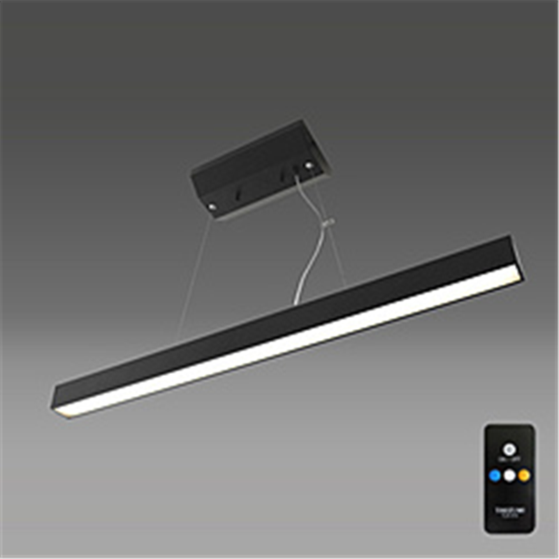 瀧住　TAKIZUMI LEDワイヤー吊りスリムライト 光色切替タイプ　リモコン付　6畳向け ブラック SLW20049BK ［6畳 /昼光色～電球色 /リモコン付属］ SLW20049BK 1個（ご注文単位1個）【直送品】