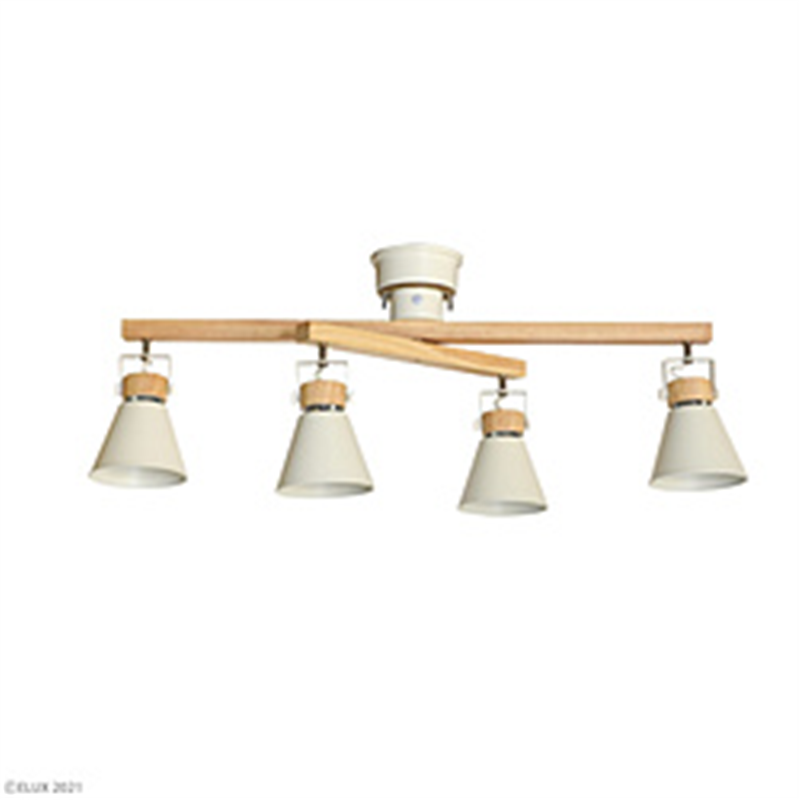 エルックス　ELUX SLIDER スライダー 4灯シーリングライト エルックス LC10798-WH LC10798 1個（ご注文単位1個）【直送品】