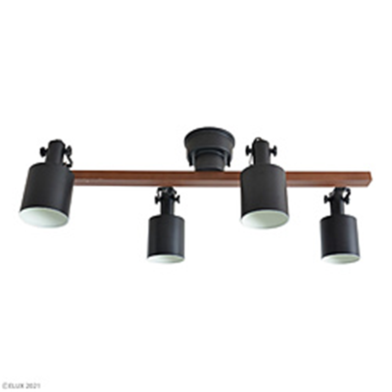 エルックス　ELUX REVO　レヴォ 4灯シーリングスポット エルック LC10970-BK LC10970 1個（ご注文単位1個）【直送品】