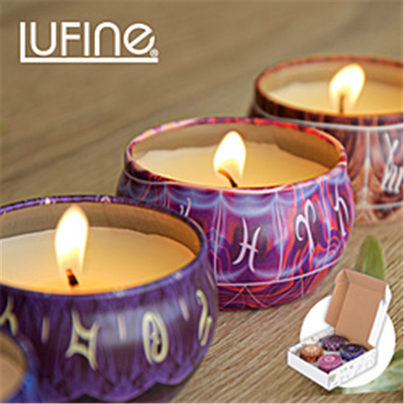 大河商事 lufine013缶入りアロマキャンドル4個セット lufine013 1個（ご注文単位1個）【直送品】