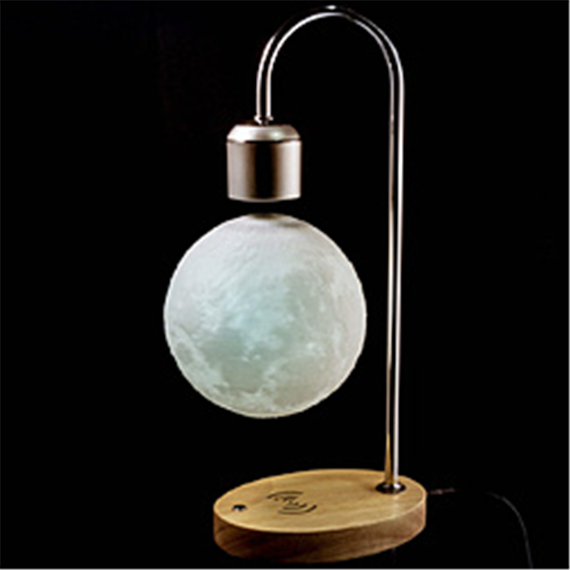 グローチャー　GLOTURE 宙に浮く！模様も明かりもリアルな月のワイヤレス充電付きナイトライトMoon G 【1/2500万サイズ】 Gloture Moon-G Moon-G 1個（ご注文単位1個）【直送品】