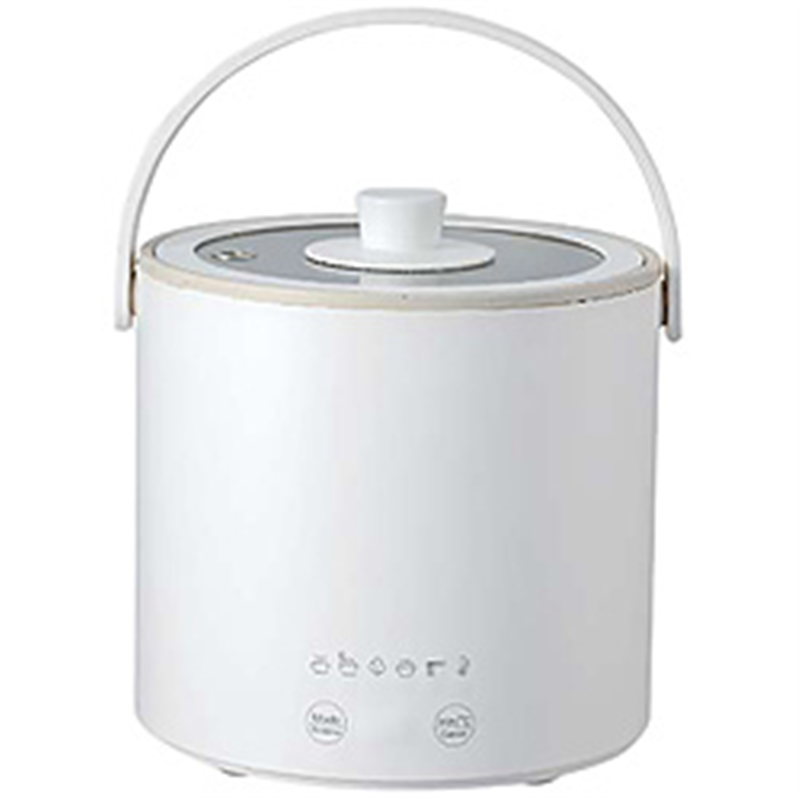 エレコム　ELECOM 多機能調理なべ ［1台6役/ガラス蓋付き/蒸し皿付き/ケーブル長1.5m］ Hot a la Pot ホワイト HAC-HEP01WH 1個（ご注文単位1個）【直送品】