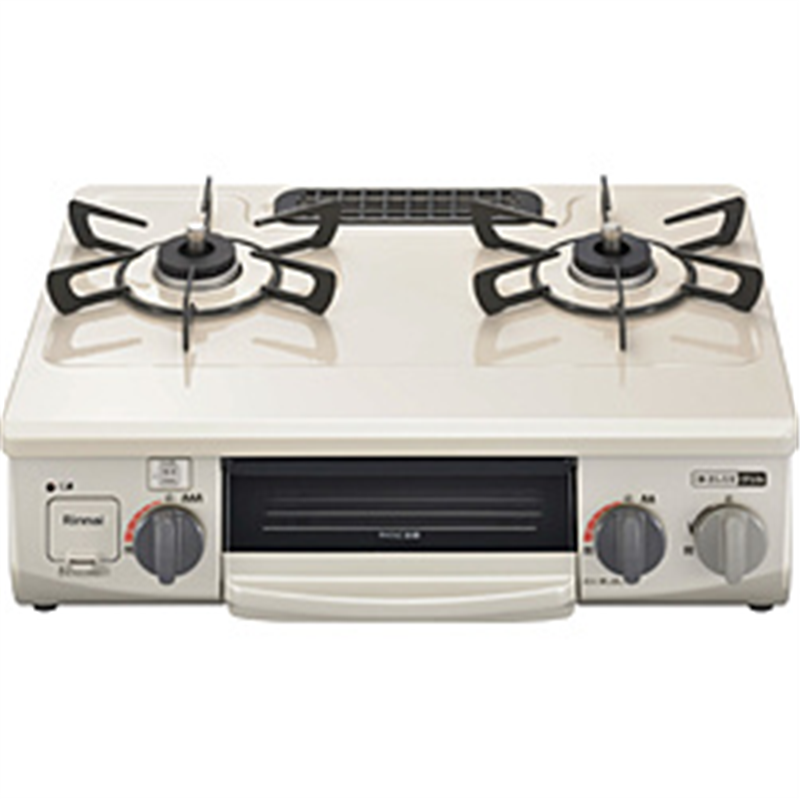 リンナイ　Rinnai コンパクト56cmタイプ　【右強火力タイプ】 リンナイ クリームベージュ RT34NJH7SA-CR ［約56cm(コンパクトタイプ) /プロパンガス /右強火］ 1個（ご注文単位1個）【直送品】