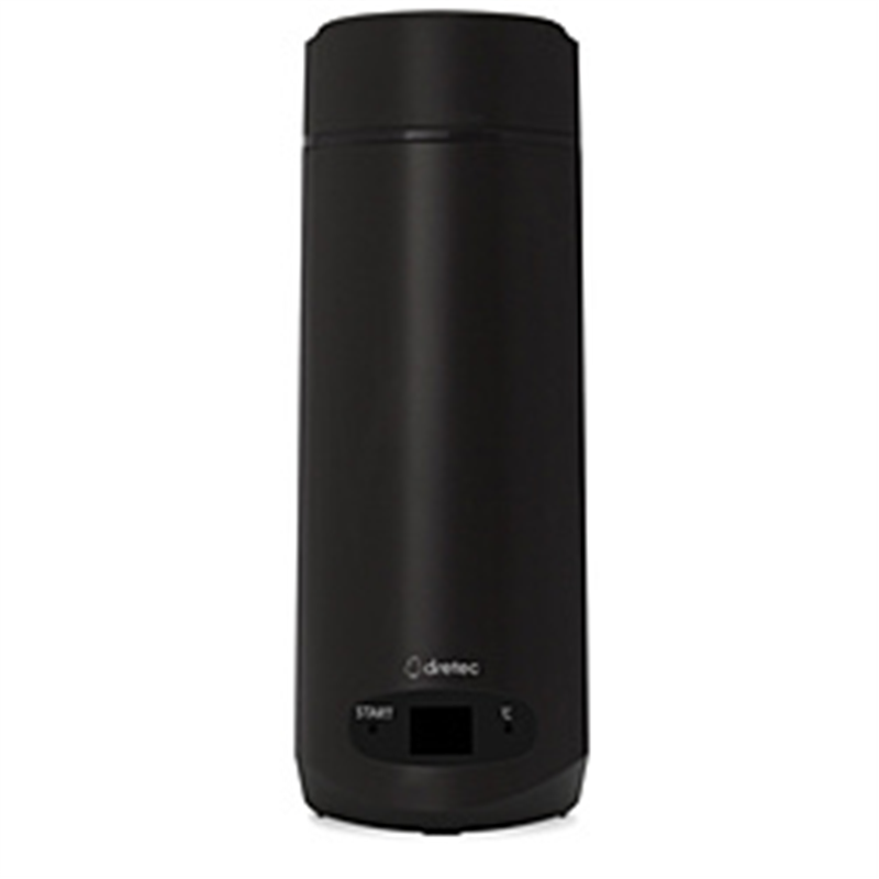 ドリテック　dretec 沸かせる温調ボトル　PO-166WT（ブラック）  ﾌﾞﾗｯｸ PO-166BK ［0.4L］ 1個（ご注文単位1個）【直送品】